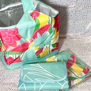 3-Piece Picnic Set - Blanket, Cooler Tote, Napkins